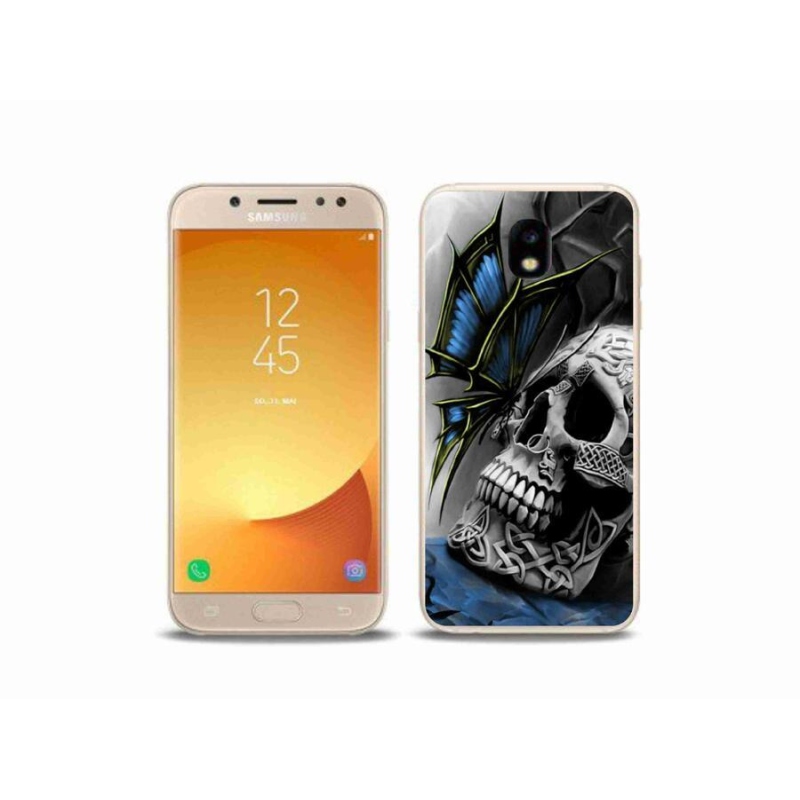 Gél borítás mmCase Samsung Galaxy J5 (2017) - pillangó és koponya