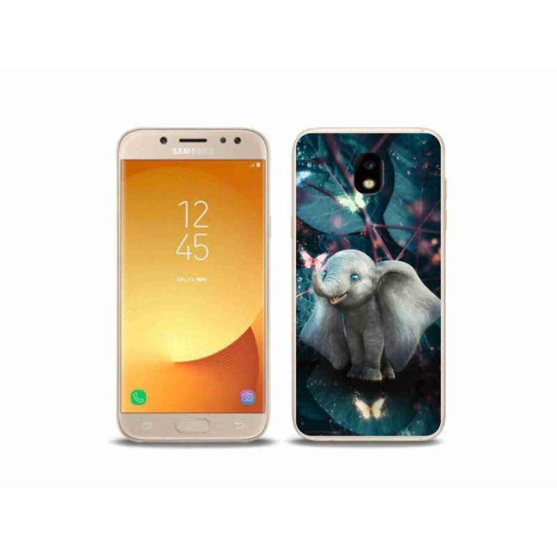 Gél borítás mmCase Samsung Galaxy J5 (2017) - aranyos elefánt