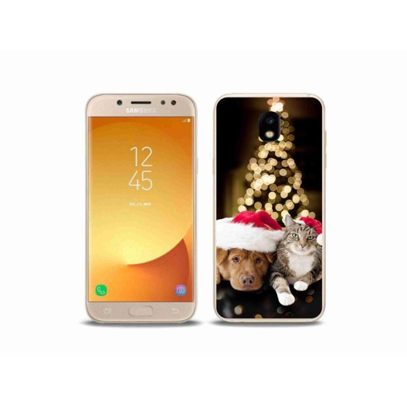 Gél borítás mmCase Samsung Galaxy J5 (2017) - Karácsonyi kutya és macska