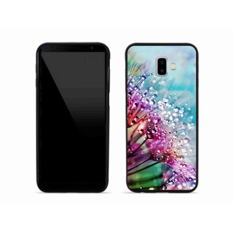 Gél borítás mmCase mobiltelefonhoz Samsung Galaxy J6 Plus - színes virágok