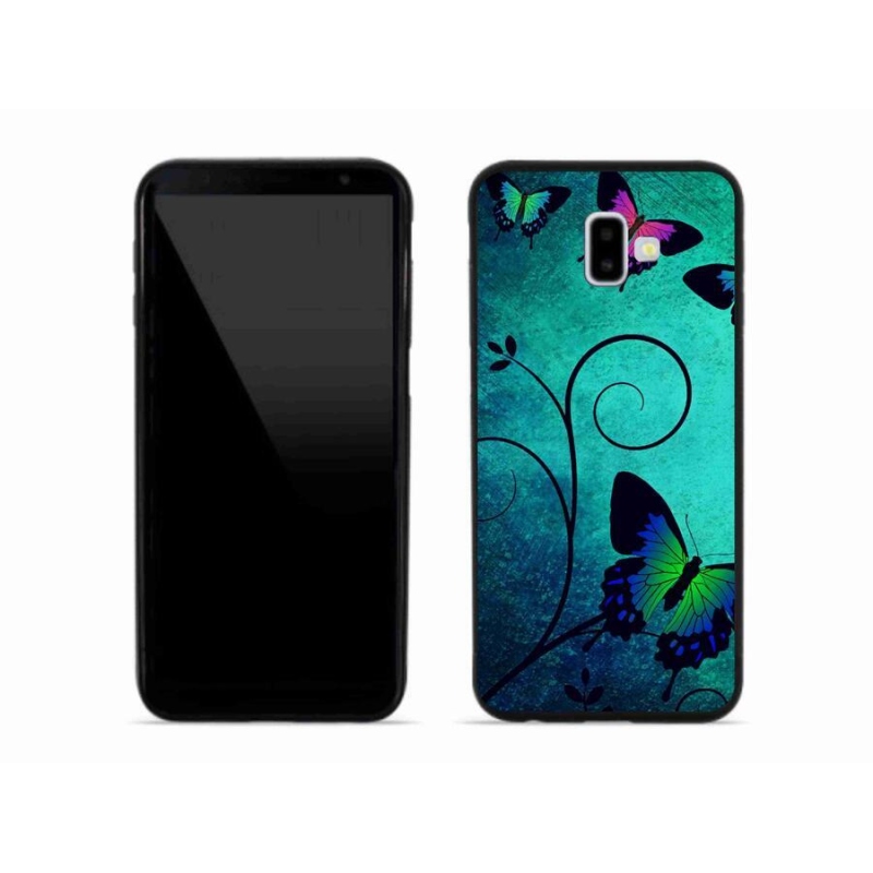 Gél védőhuzat mmCase mobiltelefonhoz Samsung Galaxy J6 Plus - színes pillangók