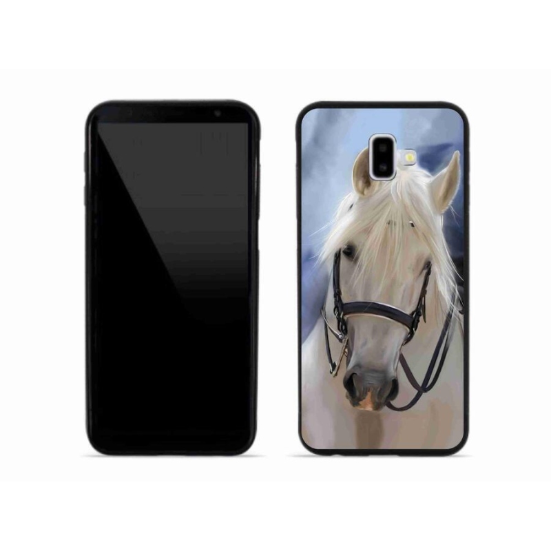 Zselés borítás mmCase Samsung Galaxy J6 Plus - fehér ló