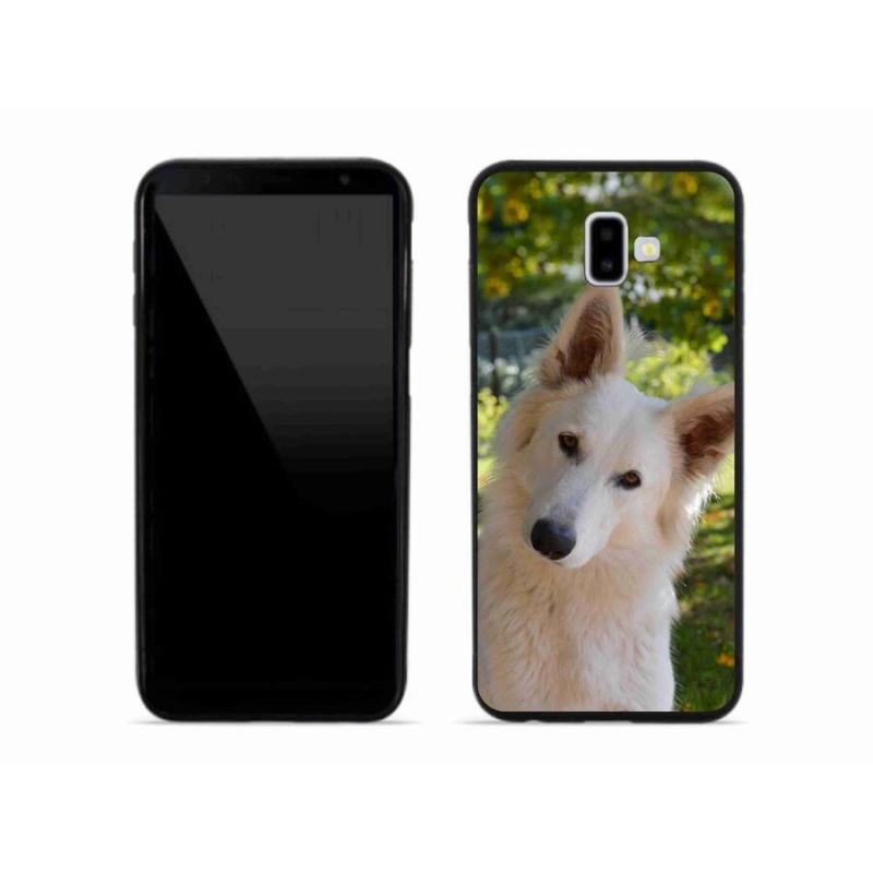 Gél védőhuzat mmCase Samsung Galaxy J6 Plus - fehér Svájci juhász 1