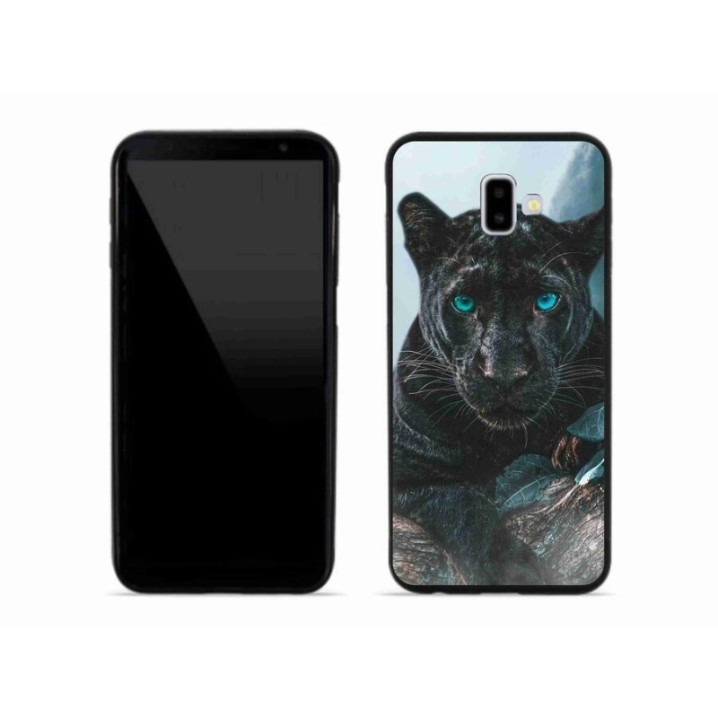 Zselés borítás mmCase Samsung Galaxy J6 Plus készülékhez - fekete párduc