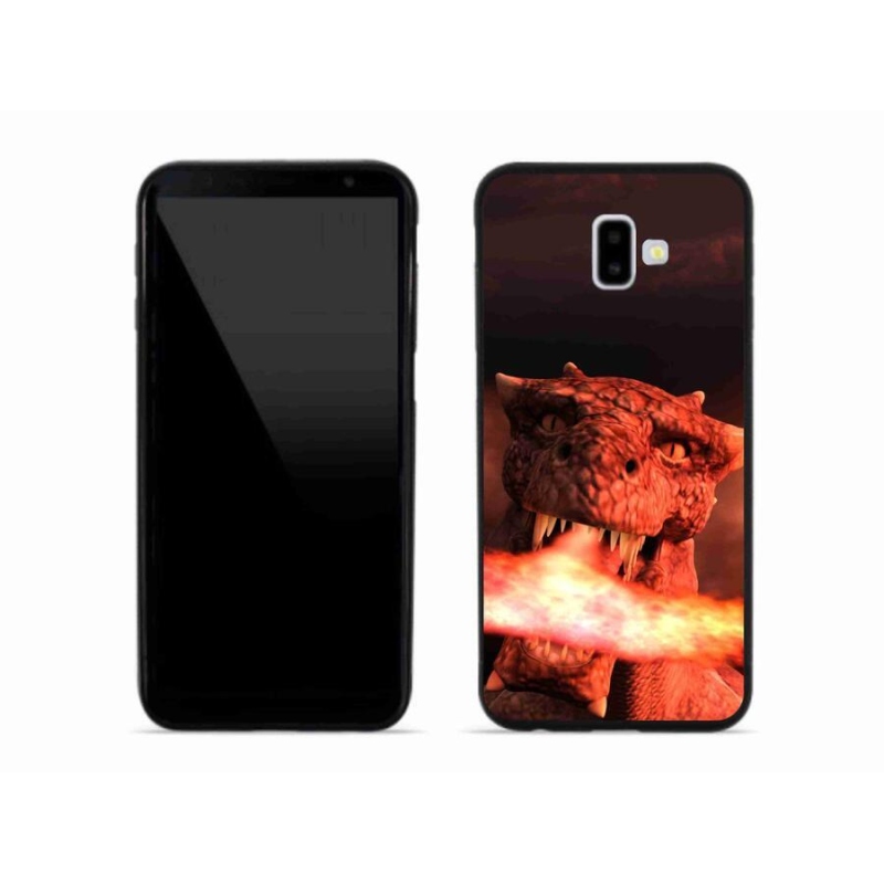 Gél védőhuzat mmCase mobiltelefonhoz Samsung Galaxy J6 Plus - sárkány