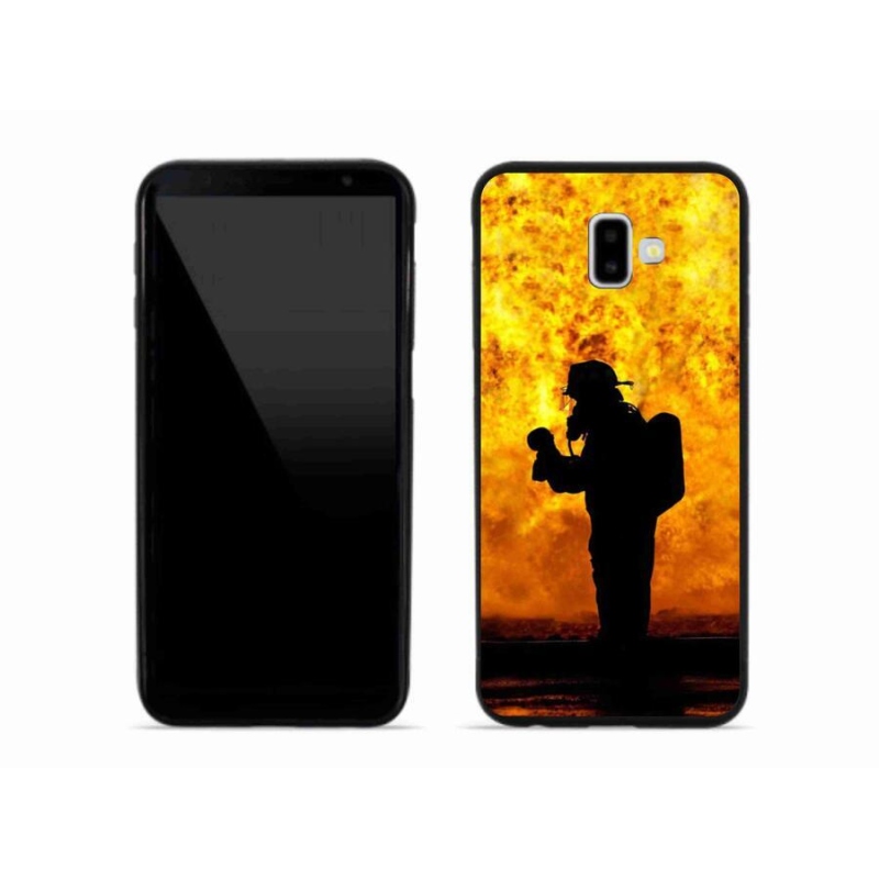 Gél borítás mmCase Samsung Galaxy J6 Plus készülékhez - tűzoltó
