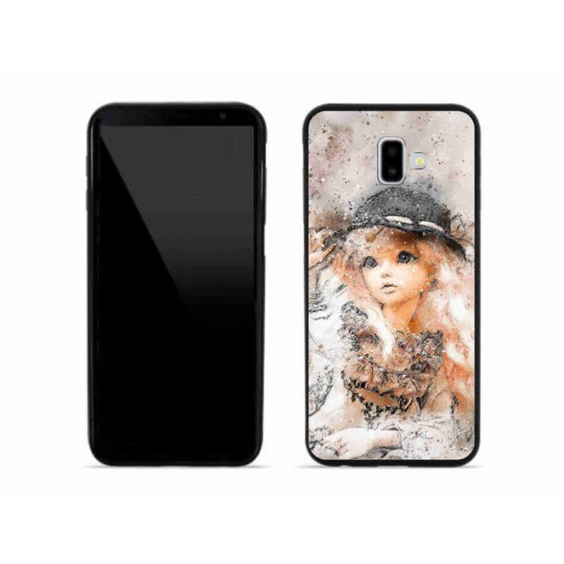 Gél borítás mmCase Samsung Galaxy J6 Plus készülékhez - lány kalapban