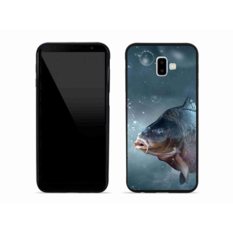 Gél borítás mmCase Samsung Galaxy J6 Plus készülékhez - ponty és buborékok