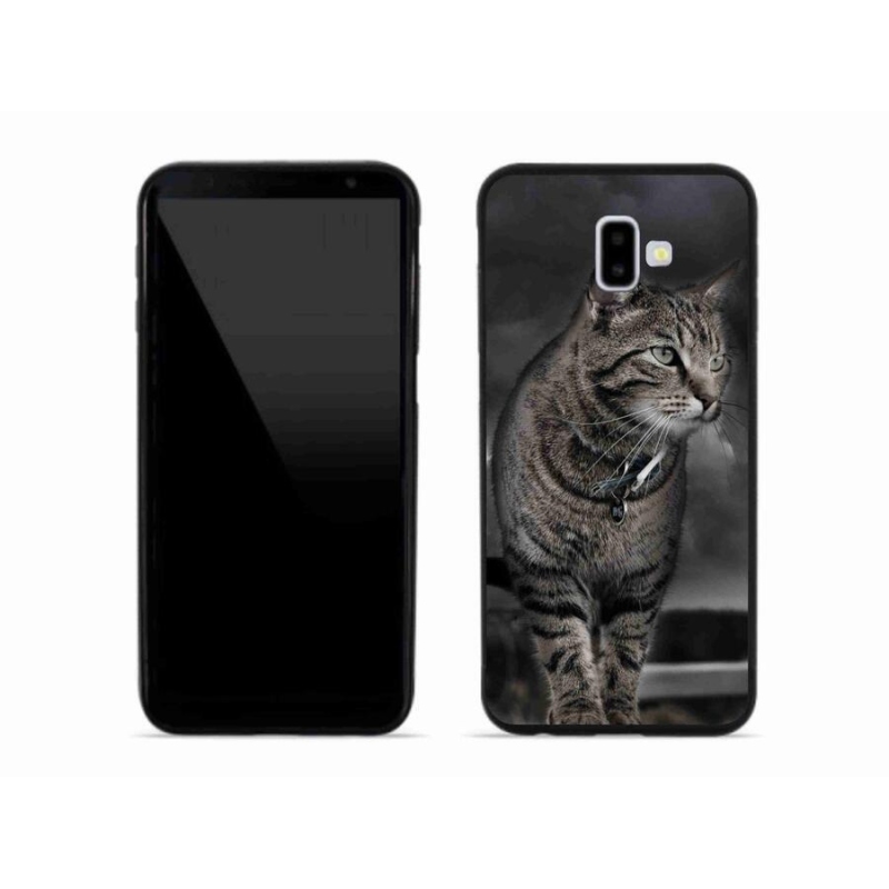 Zselés borítás mmCase Samsung Galaxy J6 Plus készülékhez - macska