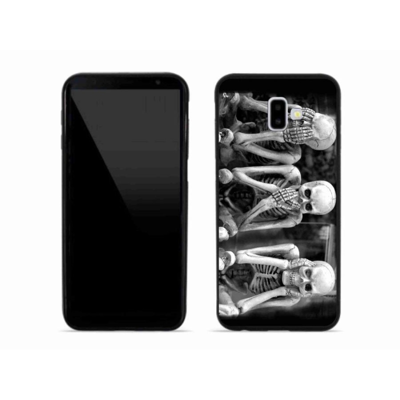 Zselés borítás mmCase Samsung Galaxy J6 Plus - csontvázakhoz