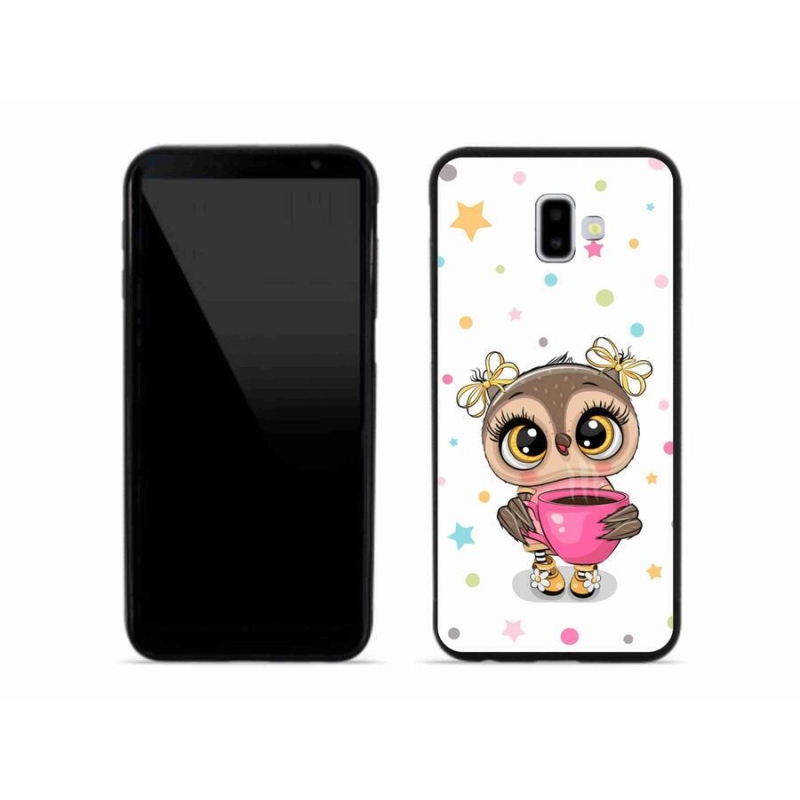 Gél borítás mmCase Samsung Galaxy J6 Plus készülékhez - rajzfilm bagoly