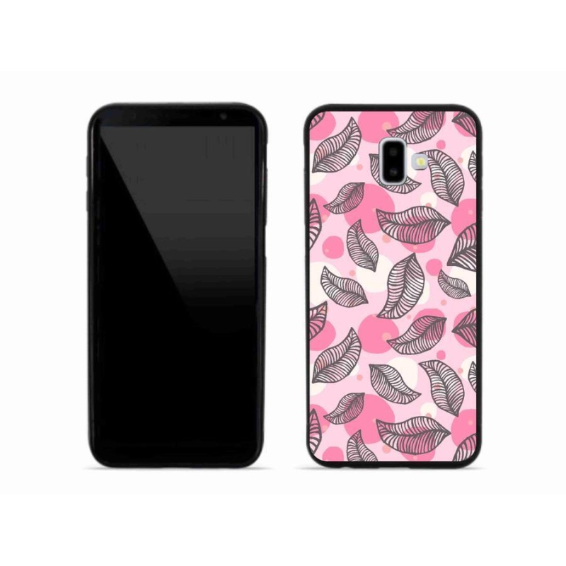 Gél borítás mmCase Samsung Galaxy J6 Plus készülékhez - rajzfilmes hulló levelek