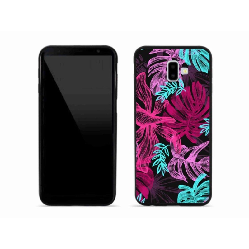 Gél védőhuzat mmCase mobiltelefonhoz Samsung Galaxy J6 Plus - virágok 1