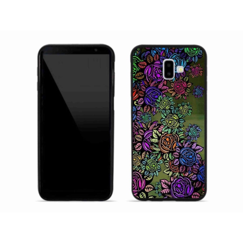 Gél borító mmCase mobiltelefonhoz Samsung Galaxy J6 Plus - virágok 6