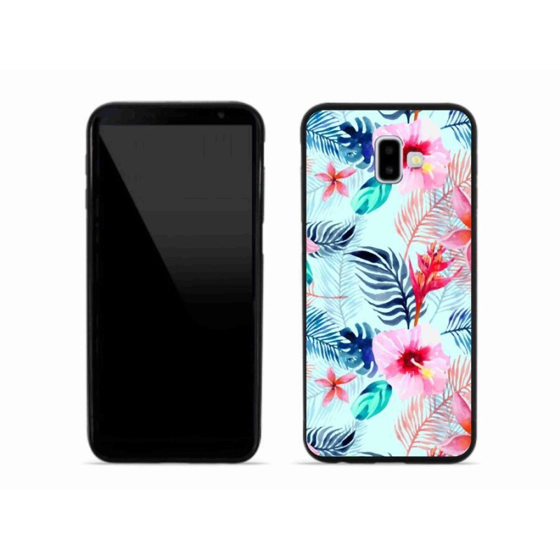 Gél borítás mmCase Samsung Galaxy J6 Plus készülékhez - virágok