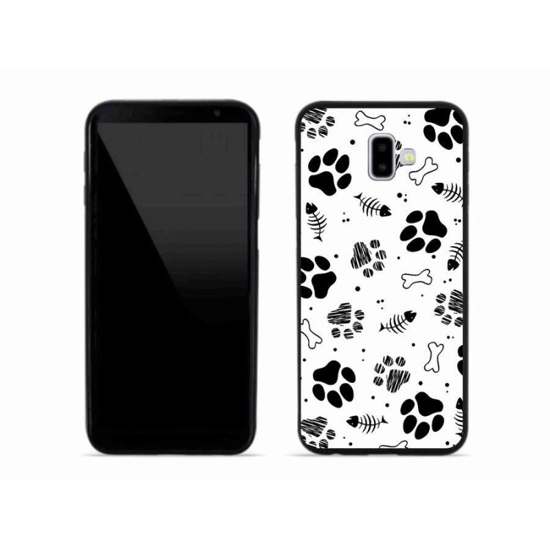 Gél borítás mmCase Samsung Galaxy J6 Plus - kutyamancsok 1