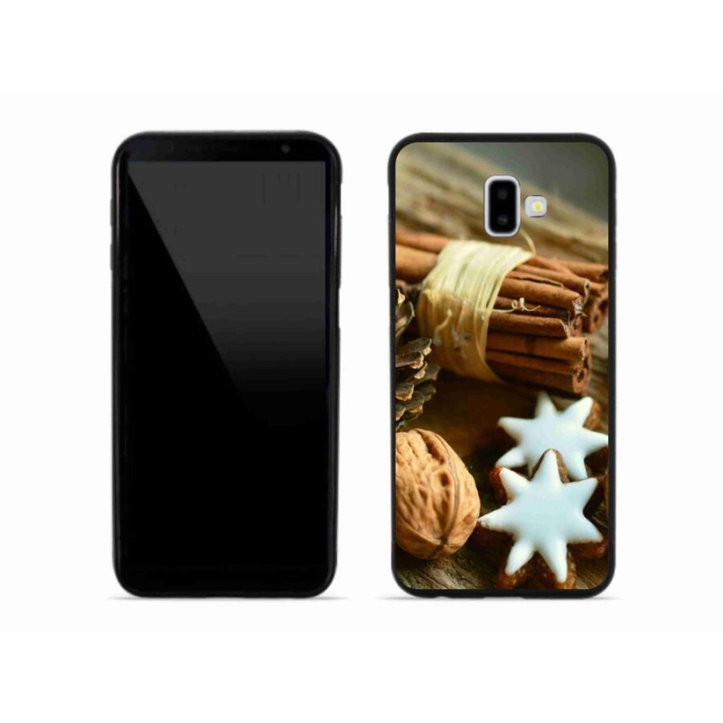 Gél borítás mmCase Samsung Galaxy J6 Plus készülékhez - fahéj és mézeskalács