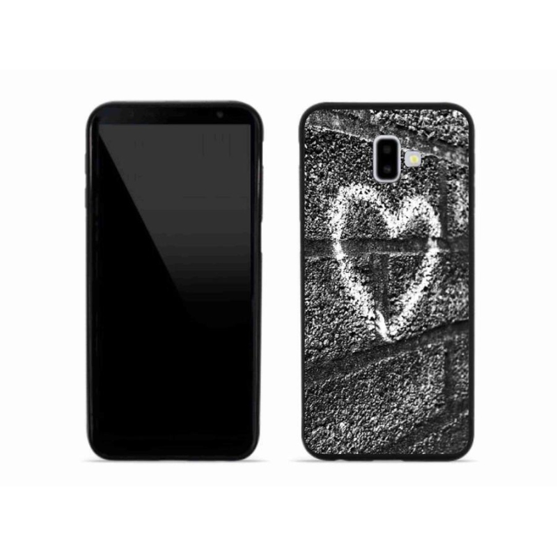Gél borítás mmCase Samsung Galaxy J6 Plus készülékhez - szív a falon