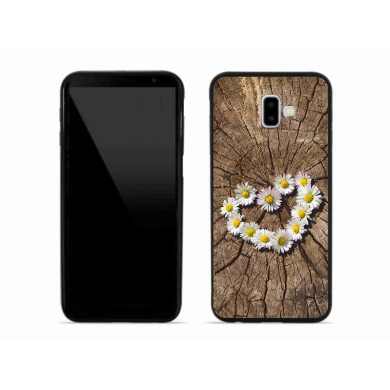 Zselés borítás mmCase mobiltelefonhoz Samsung Galaxy J6 Plus - százszorszépek szíve