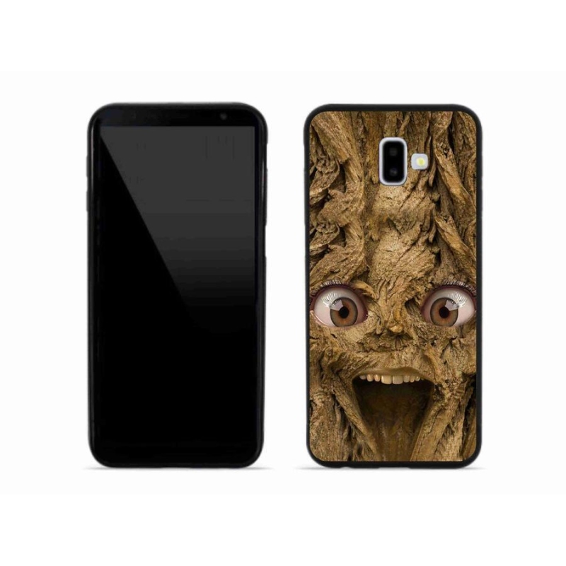 Gél borítás mmCase Samsung Galaxy J6 Plus készülékhez - vidám fa szemekkel