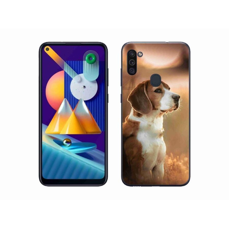 Gél védőhuzat mmCase Samsung Galaxy M11 készülékhez - bézs színű