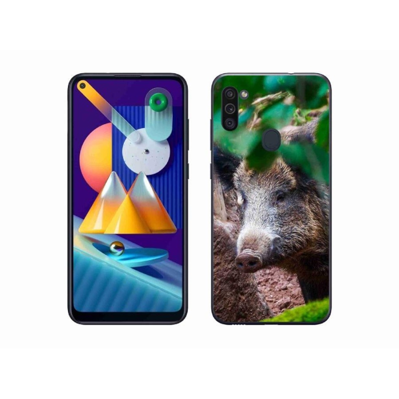 Gél borítás mmCase Samsung Galaxy M11 készülékhez - vaddisznó