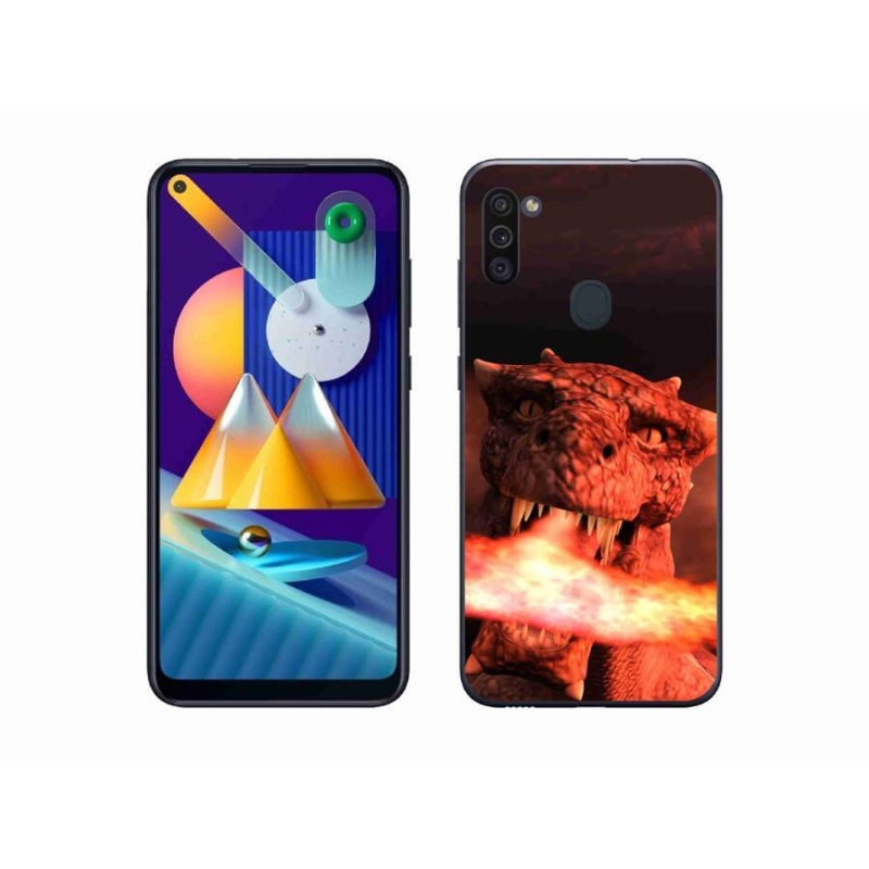 Gél védőhuzat mmCase Samsung Galaxy M11 - sárkány