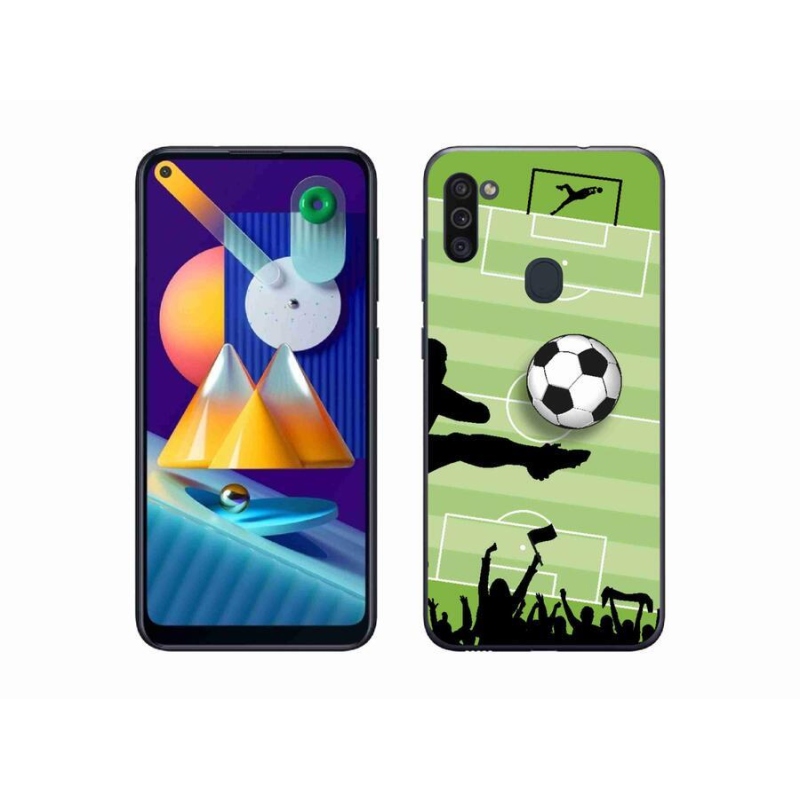 Gél védőburkolat mmCase Samsung Galaxy M11 - futball 3