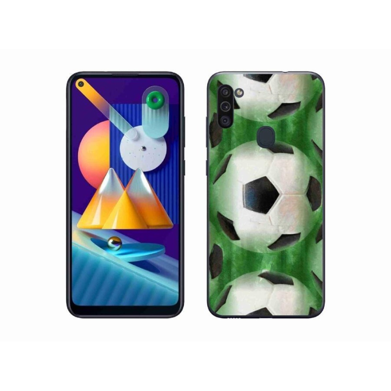 Gél borítás mmCase Samsung Galaxy M11-hez - focilabda