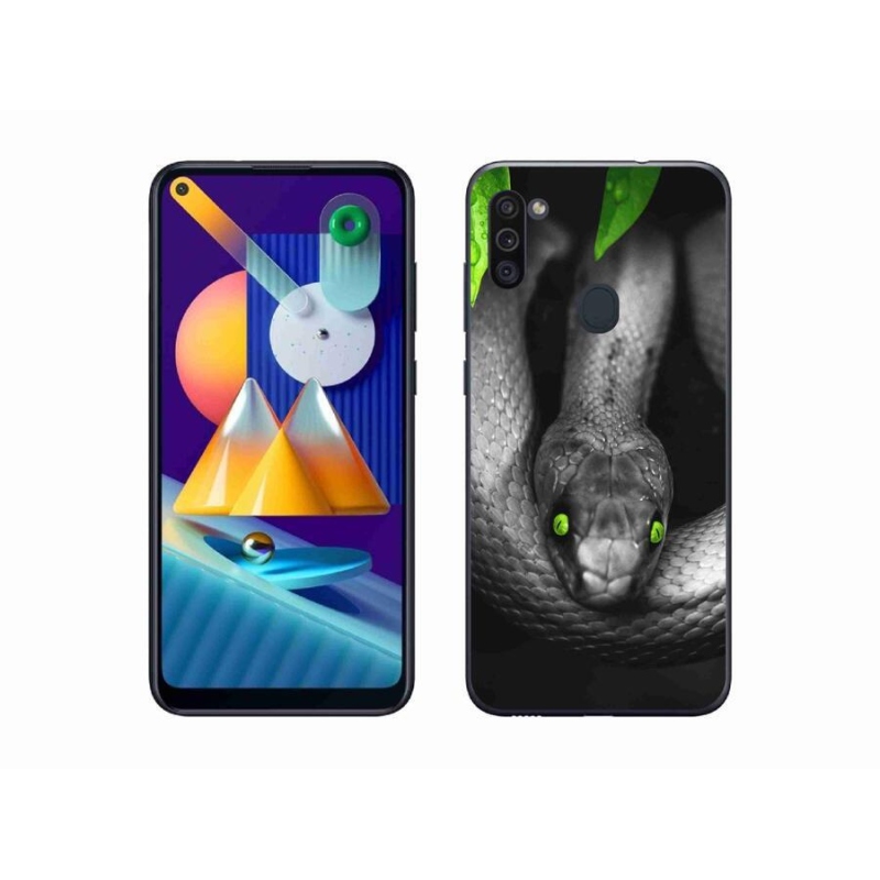 Zselés borítás mmCase Samsung Galaxy M11 - kígyó