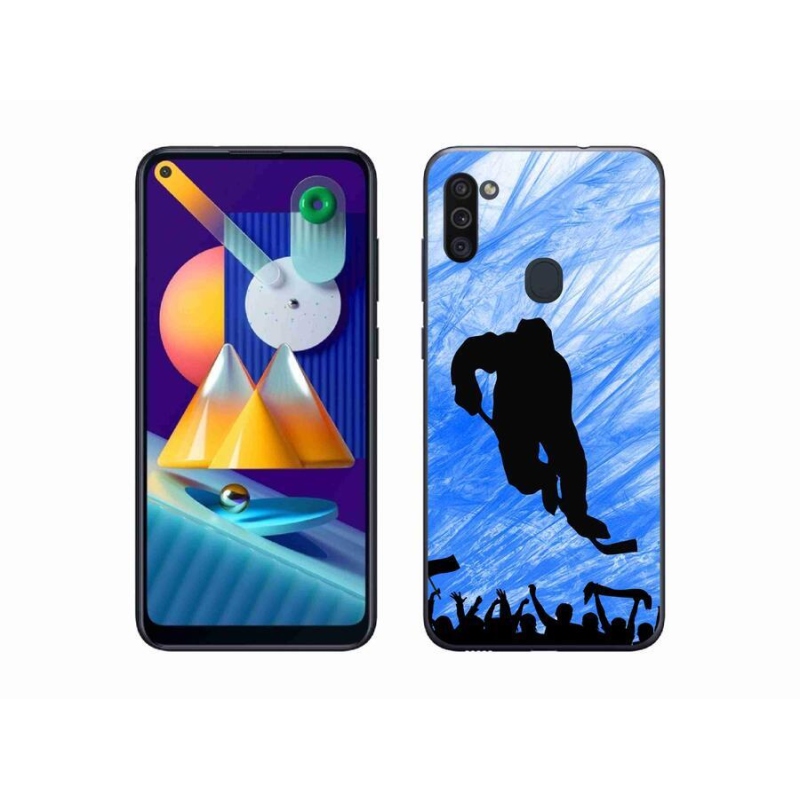 Gél borítás mmCase Samsung Galaxy M11 - hokijátékos számára