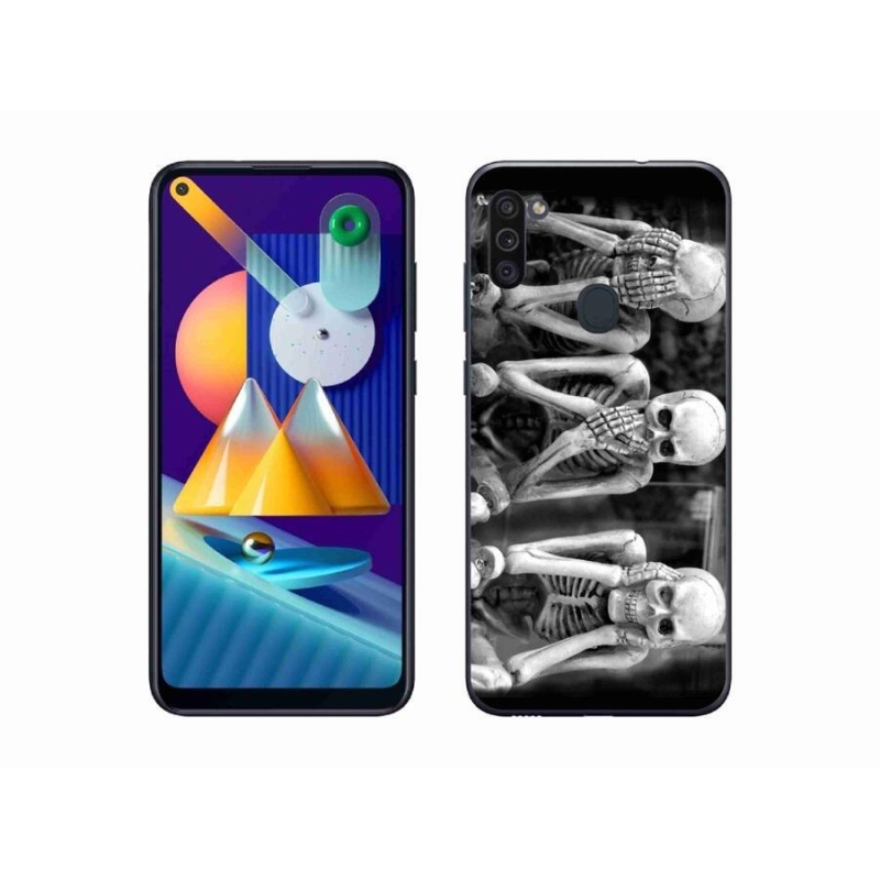 Gél borítás mmCase Samsung Galaxy M11 - csontvázakhoz