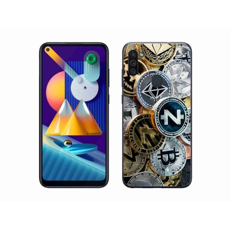 Gél borítás mmCase Samsung Galaxy M11 készülékhez - kriptovaluták