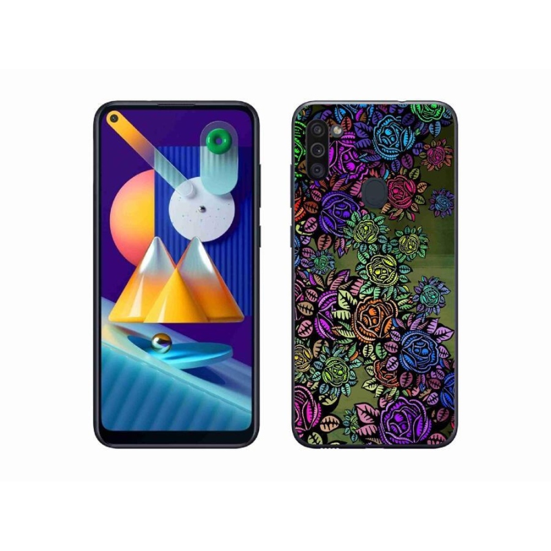 Gél borító mmCase mobil Samsung Galaxy M11 - virágok 6