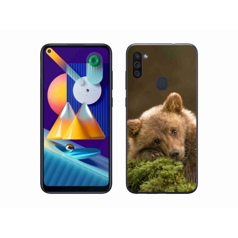 Gél védőhuzat mmCase Samsung Galaxy M11 - medve