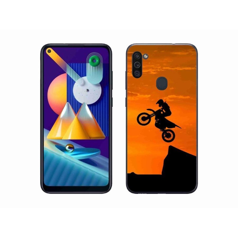 Zselés borítás mmCase Samsung Galaxy M11 készülékhez - motocross