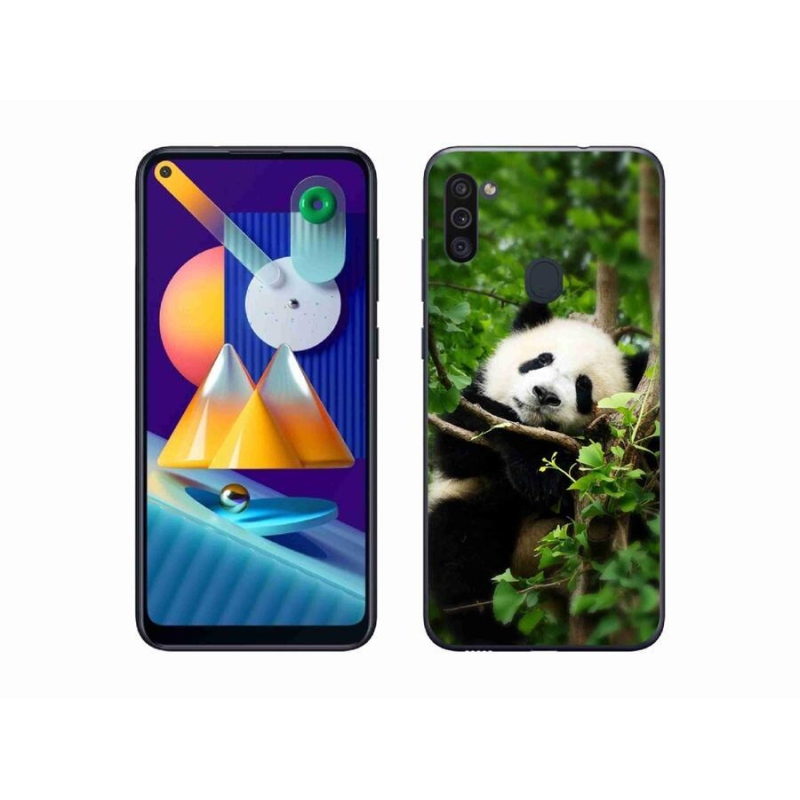 Gél védőhuzat mmCase Samsung Galaxy M11 készülékhez - panda