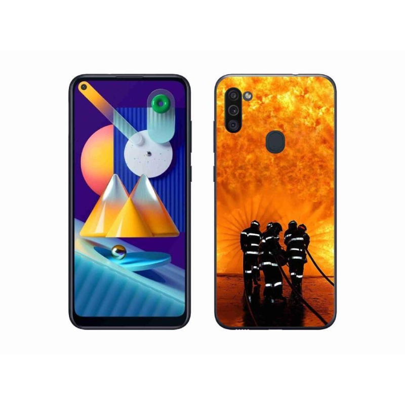 Zselés borítás mmCase Samsung Galaxy M11 - tűz
