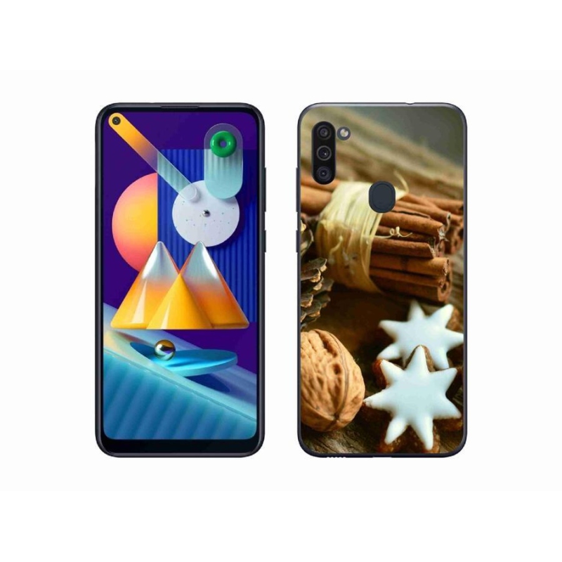 Gél borítás mmCase Samsung Galaxy M11 készülékhez - fahéj és mézeskalács