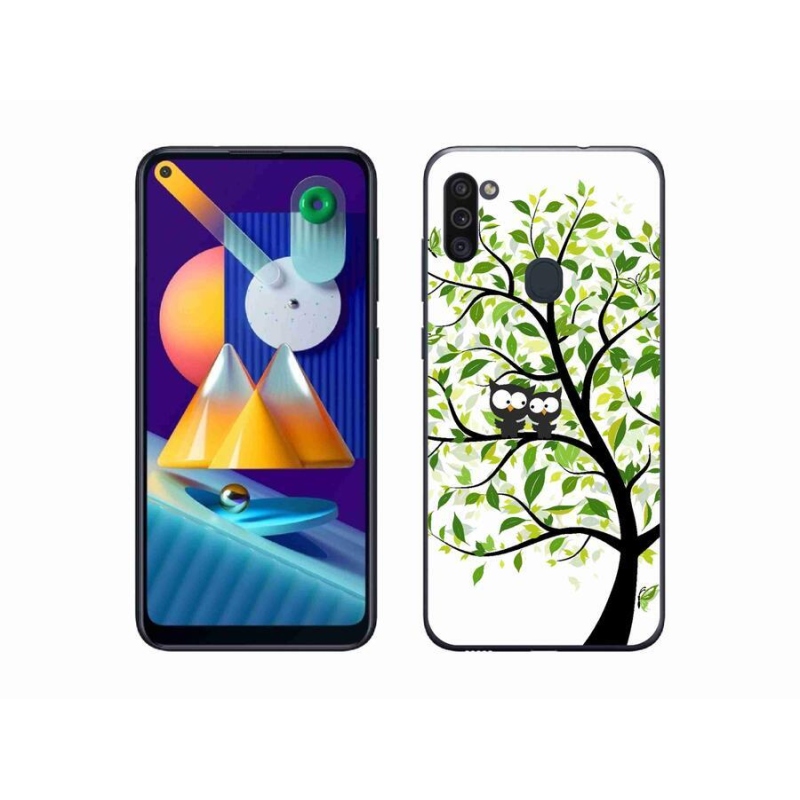 Zselés borítás mmCase Samsung Galaxy M11 készülékhez - baglyok a fán