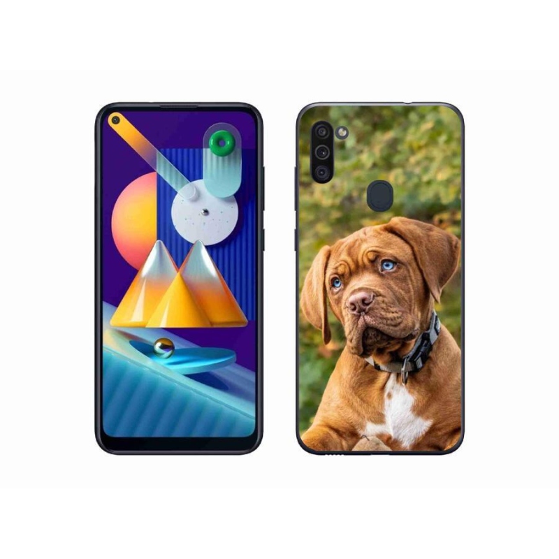 Zselés borítás mmCase Samsung Galaxy M11 - kölyökkutyakölyökhöz