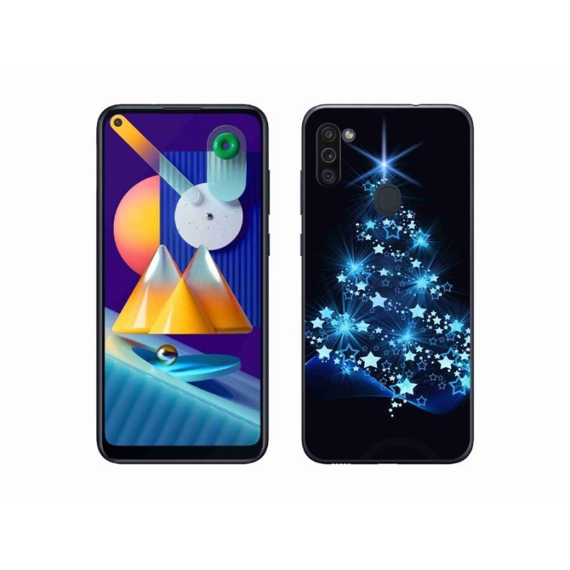 Gél borítás mmCase Samsung Galaxy M11 készülékhez - karácsonyfa