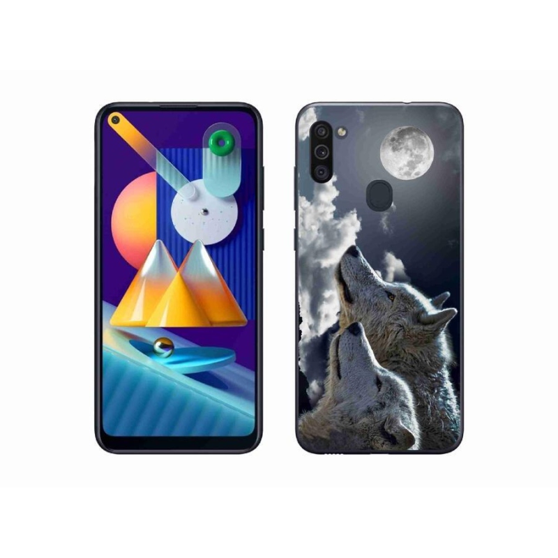 Zselés borítás mmCase Samsung Galaxy M11 - farkasok