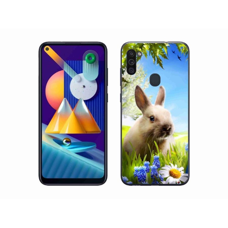 Gél védőhuzat mmCase Samsung Galaxy M11 készülékhez - nyuszi