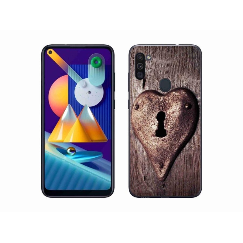Gél borító mmCase Samsung Galaxy M11 készülékhez - szív alakú zár