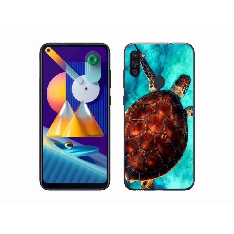 Gél védőhuzat mmCase Samsung Galaxy M11 készülékhez - teknősbéka
