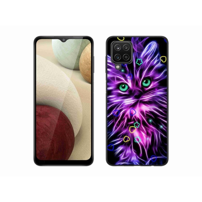 Zselés borítás mmCase Samsung Galaxy M12 készülékhez - absztrakt macska