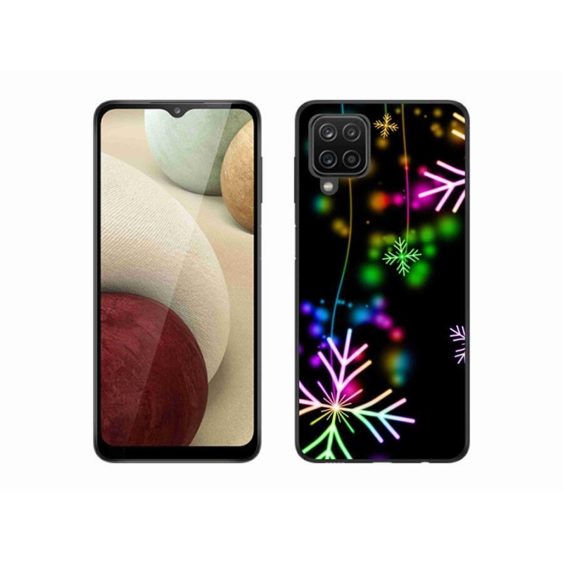 Gél borítás mmCase a mobil Samsung Galaxy M12 - színes pelyhek