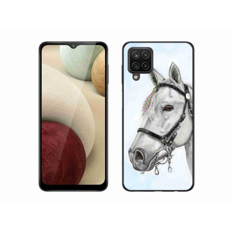 Zselés borítás mmCase Samsung Galaxy M12 - fehér ló 1