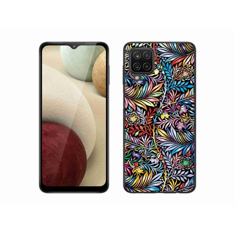 Gél védőhuzat mmCase mobiltelefonhoz Samsung Galaxy M12 - virágok 5